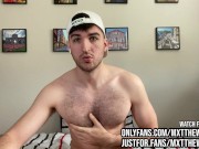 Preview 3 of Super Tall College Bro Shoots a MASSIVE Load!!