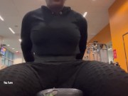 Preview 5 of Brave Ebony Girl Flashes Her Pussy in the Gym - Tila Totti