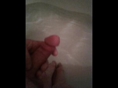 Stretching my cock before a hot bath