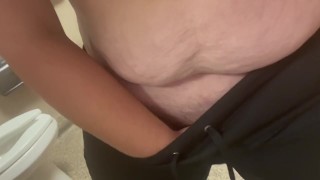 BBW nurse plays with her wet pussy at work
