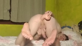 I like to put a dildo in my ass and touch my cock.Part 1