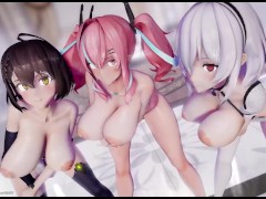 Boob Dance / おっぱい謝罪ダンス - Sirius, Bremerton, Baltimore | Azur Lane MMD R-18