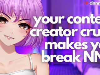 TU Creador De Contenido Crush Te Hace Romper NNN En Una Llamada | ASMR Juego De Roles De Audio Erótico | JOI