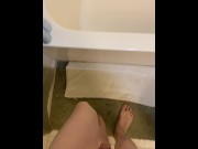 Preview 4 of Limp Dick Virgin Twink - Morning Routine Pissing
