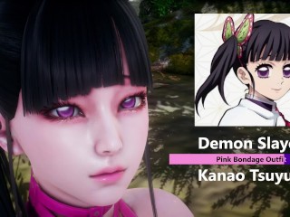 Demon Slayer - Kanao Tsuyuri × Pink Bondage Outfit - Lite Version