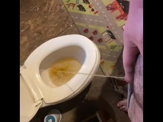 exclusive, fat guy, pee, pissing