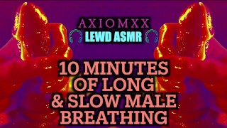 ASMR男性の重い官能的な呼吸:オルガスム10分