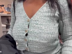 Forgot I wasn't wearing any panties while trying on shoes - Screenshot 1 of 16 - Flashing