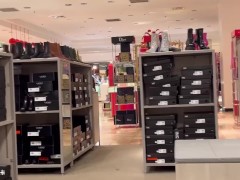 Forgot I wasn't wearing any panties while trying on shoes - Screenshot 14 of 16 - Public Flashing