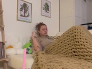Preview 2 of CAUGHT MASTURBATING UNDER THE COVERS