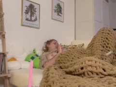 CAUGHT MASTURBATING UNDER THE COVERS
