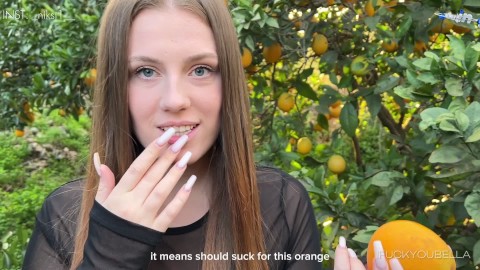 ¿No quieres naranjas? ¿Qué tal una mamada o un coño?