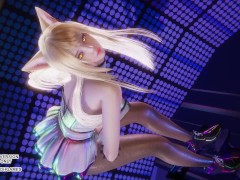 [MMD] Rainbow - A Ahri Sexy Kpop Dance League of Legends Uncensored Hentai 4K 60FPS