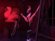 Preview 4 of Futa Is Gagged To A Sex Machine, In A BDSM Room