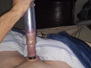 Preview 1 of The Roostercombs show, "Tight cock in pipe" awesome 🔥