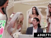 Preview 4 of ADULT TIME - Big Titty MILF Brides Discipline Big Dick Wedding Planner With INSANE REVERSE GANGBANG!