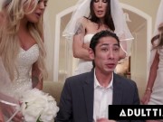 Preview 5 of ADULT TIME - Big Titty MILF Brides Discipline Big Dick Wedding Planner With INSANE REVERSE GANGBANG!