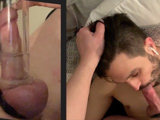 Pumping before Sucking - Full Service with Cumshot