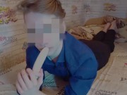 Preview 2 of Just guide how to eat (suck) banana (blowjob, deepthroat)