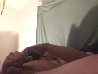 Home Alone, Stroking my Cock