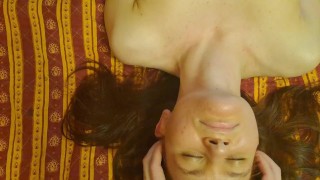 Squeezing bouncy wet tits