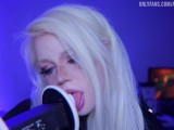 Your blonde teen stepsister licks your ears for the DDD | ASMR Amy B | OnlyFans