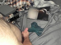 I cum on my wife's panties while looking at photos of her