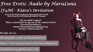 AUDIO ERÓTICO GRATIS - Invitación de Kiara [Fate Grand Order] [Seducción] [Masaje] [Mamada] [Fem-D