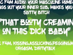 Masc F4M Audio: Masculine Homegirl pegs you and makes you take her dick