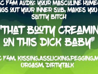 Masc F4M Audio: Masculine Homegirl Pegs you and makes you take her Dick