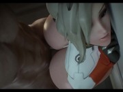 Preview 4 of 3D Compilation: Overwatch Mercy Fucked From Behind Dva Dick Ride Threesome Uncensored Hentai