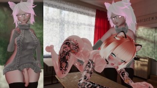 Seductive Futa lehrt Klasse, wie man jeden dom (für visuelle Lernende UwU) - VRChat ERP Vorschau