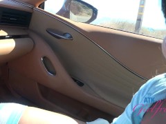 Brianna Arson on a drive getting that sweet pussy played with before giving road head GFE