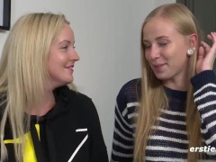 Ersties - Sirena wird von der blonden Inge hart gefickt
