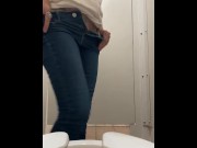 Preview 2 of Piss Slut Pissing in stall