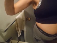 Bathroom Belly Bloat - Screenshot 4 of 16 - Get Me Pregnant