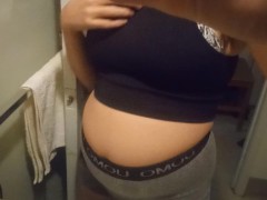 Bathroom Belly Bloat - Screenshot 11 of 16 - Get Me Pregnant