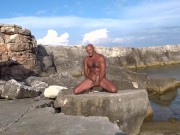 Preview 6 of jerking on the rocks