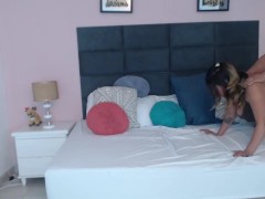 Complacent neighbor lends me her huge ass to fuck her doggy style