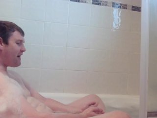 solo male, exclusive, amateur, bubble bath