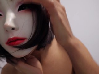 masked girl, verified amateurs, try on haul, sexy lingerie