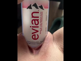 vertical video, bottle, insertion, milf