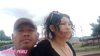 WE ARE GOING FOR A WALK WITH A LATINA MATURE AND I GIVE HER MY DICK