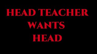 Professor chefe quer cabeça (PHA - PornHub Audio)
