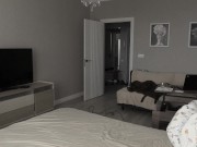 Preview 3 of Mature fat milf cleans the apartment shaking her big saggy tits.