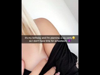 Sending Nudes to my Teacher on Snapchat / Snapsex