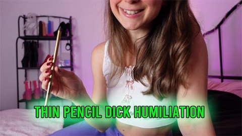 Brat humiliates your thin pencil dick - Femdom SPH small dick humiliation