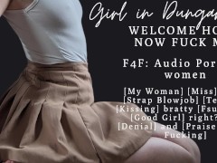 F4F  ASMR Audio Porn for women  Girlfriend fucks and sucks  your strap like she needs it to live