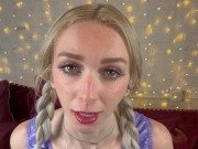 Preview 1 of POV Face Fetish JOI Cute Shiny Submissive Slut Begs For Facial Cum Countdown | Remi Reagan