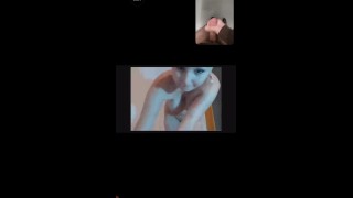 Sketchy Girl Playing With Herself In A Video Chat With Me